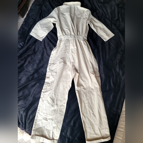 NWT Denim boiler suit In Off-White/ Cream - Picture 9 of 14